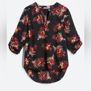 Daniel Rainn Koda Split Neck Blouse Size M